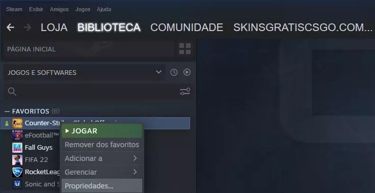 Otimizar opções de inicialização para o CS GO Updated 2023