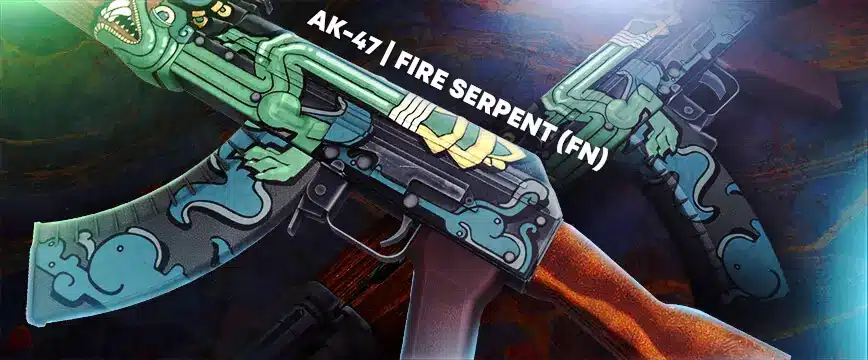 AK-47 Fire Serpent - Uma das skins mais caras do CS:GO