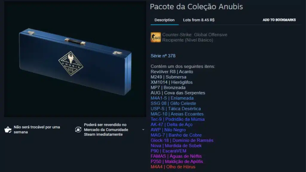 Anubis Collection Package csgo