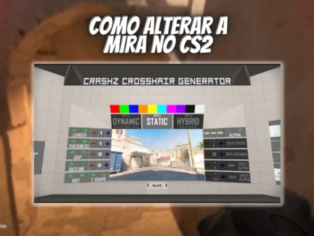Como alterar a mira do CS2 no menu, console ou com mapa
