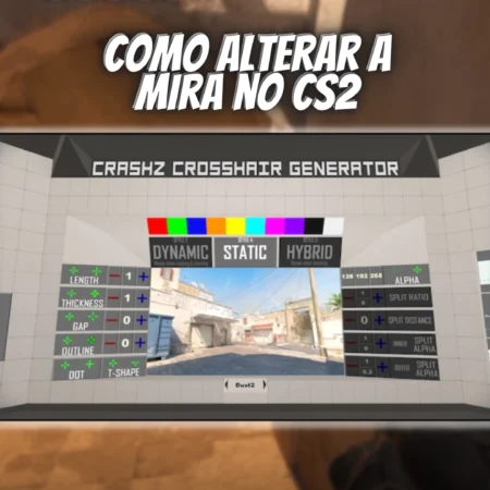 Como alterar a mira do CS2 no menu, console ou com mapa